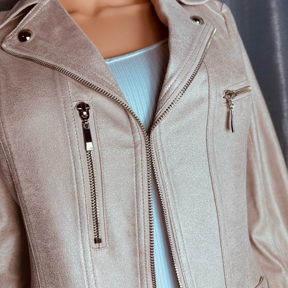 Lena Gabrielle beautiful casual novelty pink jacket, size 6 - Picture 3 of 14